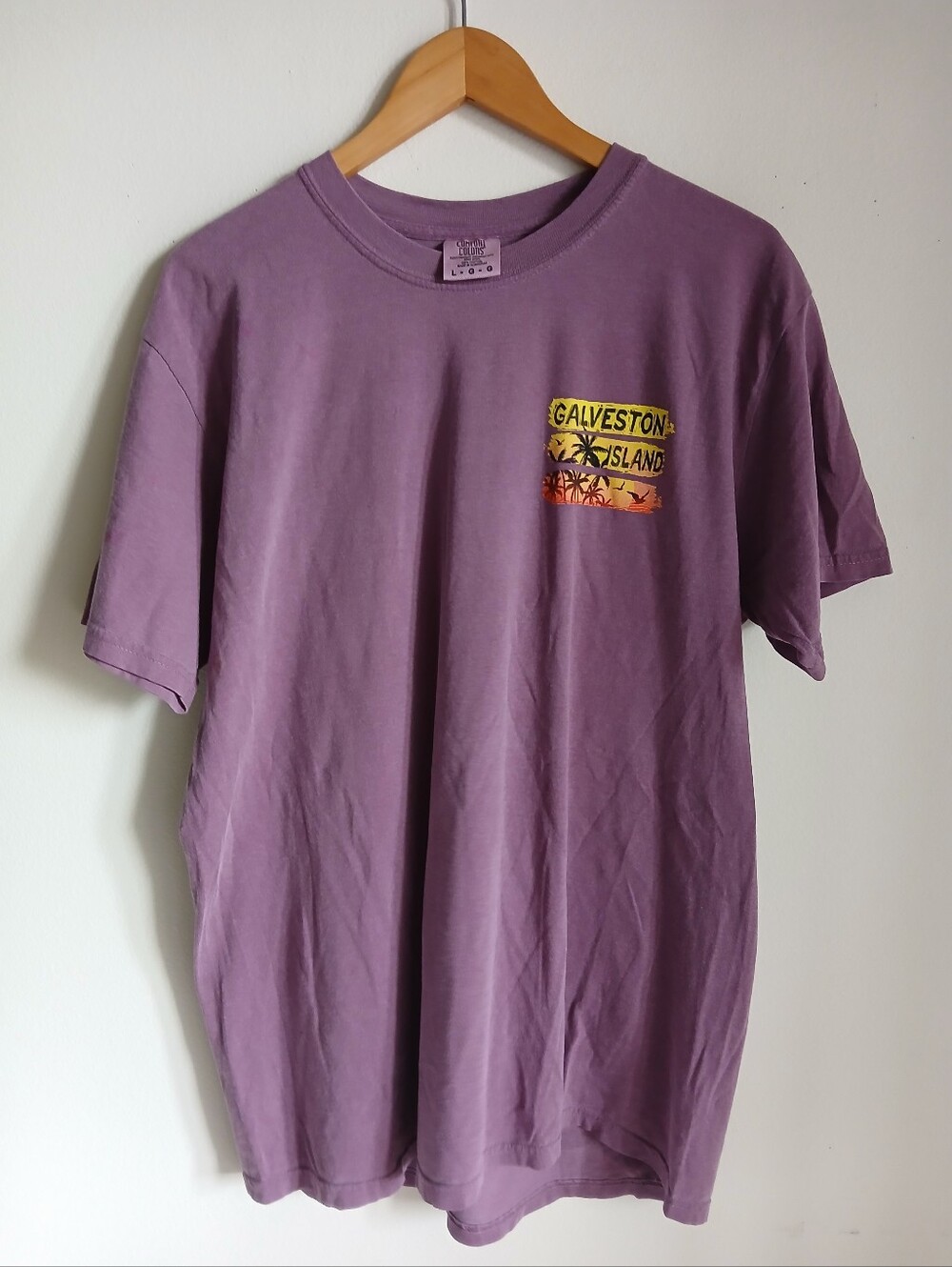 Comfort Colors Galveston Island Cotton T Shirt Size Large